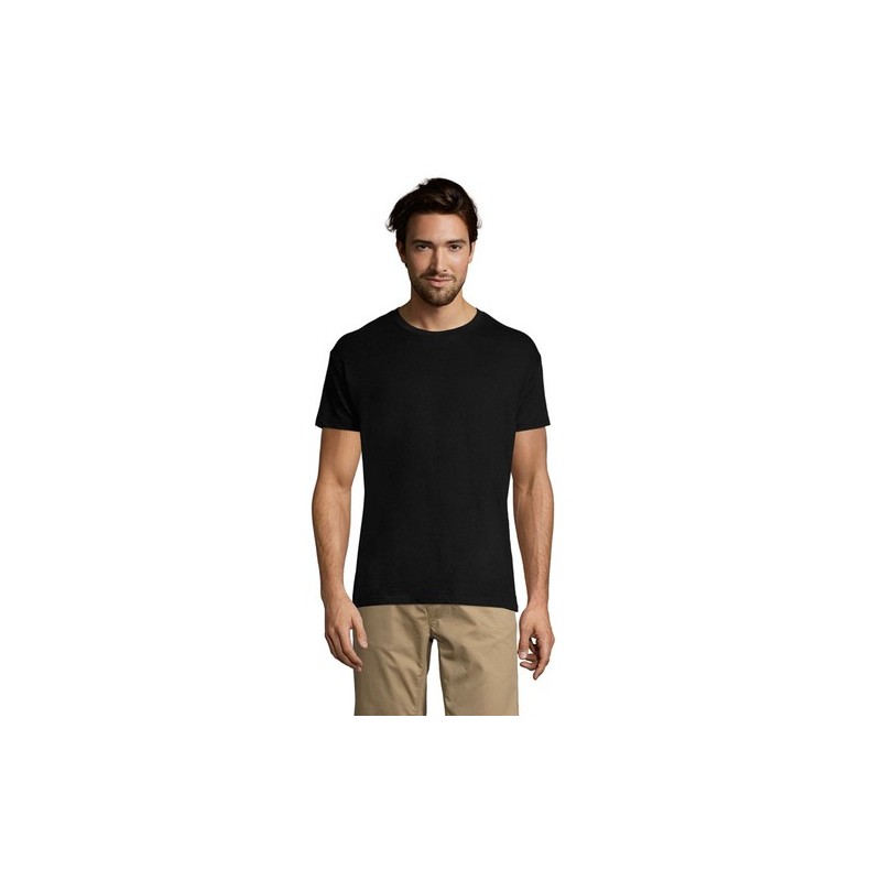 T-shirt Personnalisé 150g REGENT Matières : coton Taille textile : 5XL Couleurs : noir profond