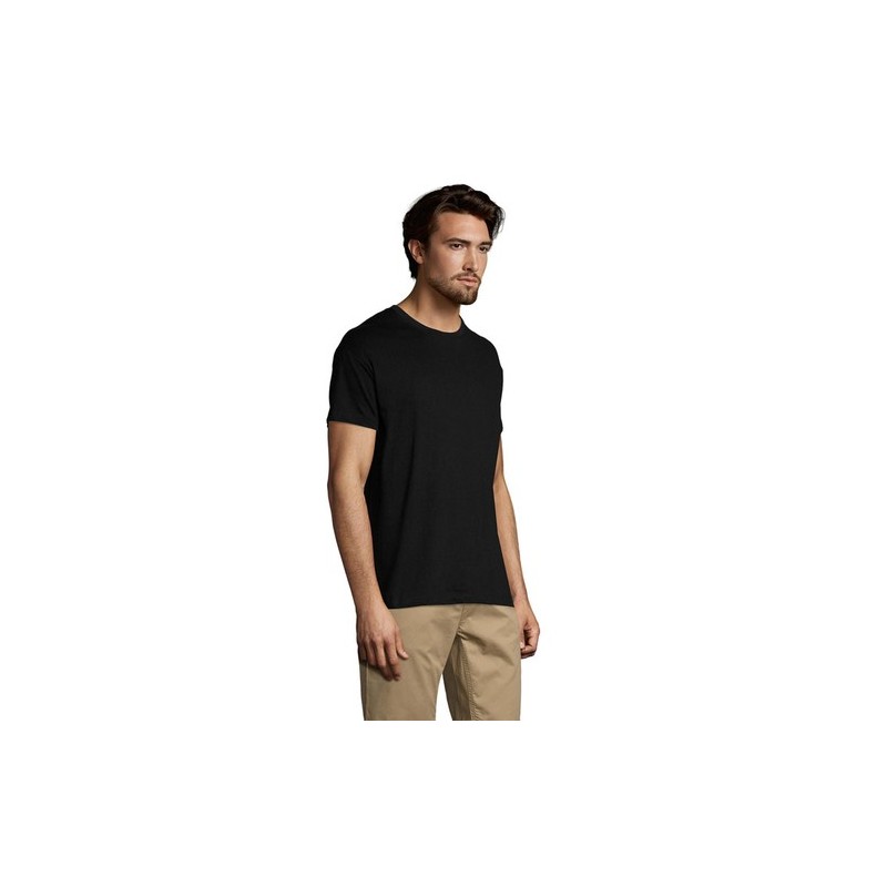 T-shirt Personnalisé 150g REGENT Matières : coton Taille textile : 5XL Couleurs : noir profond impression haute définition