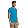T-shirt Personnalisé 150g REGENT Matières : coton Taille textile : L Couleurs : bleu aqua objet promotionnel éco-responsable