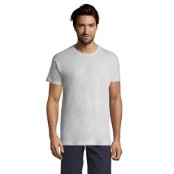 T-shirt Personnalisé 150g REGENT Matières : coton Taille textile : XXL Couleurs : blanc chiné cadeau entreprise pas cher