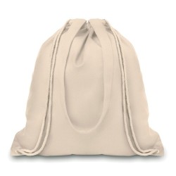 Sac Shopping Éco-responsable à Cordelette Personnalisable MOIRA Matières : coton Couleurs : beige