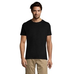 T-shirt Personnalisé 150g REGENT Matières : coton Taille textile : L Couleurs : noir profond cadeau affaires élégant