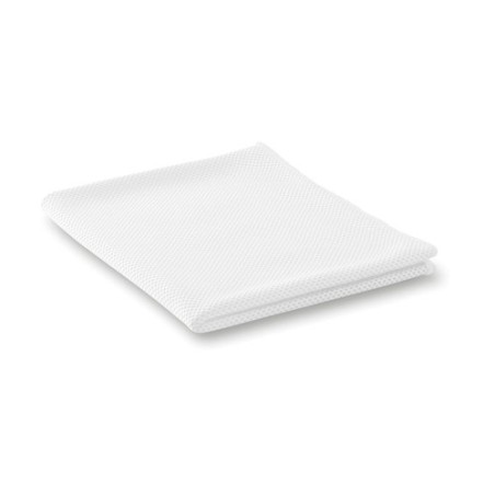Serviette absorbante de sport personnalisée TUKO Matières : PET Couleurs : blanc impression haute définition