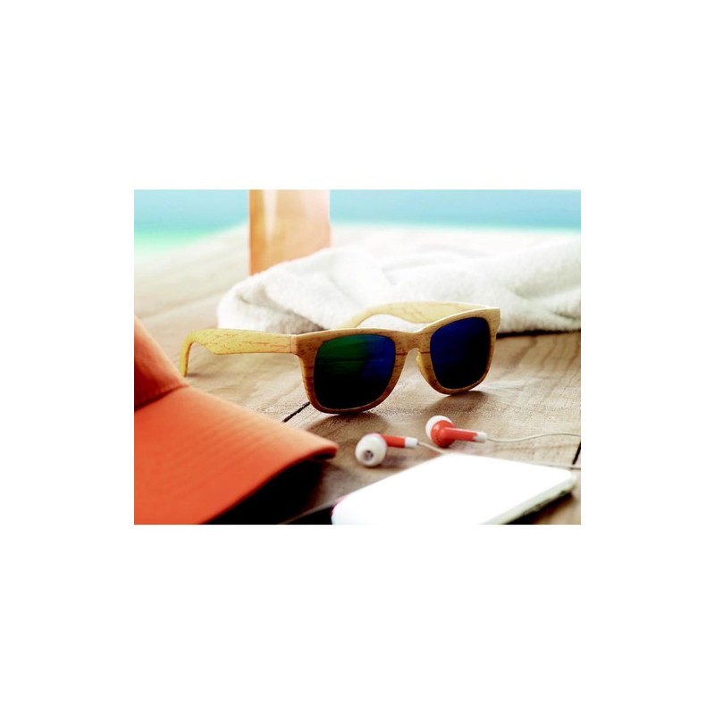 Lunettes de soleil effet bois WOODIE