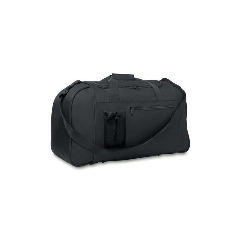 Sac de sport grand  600D PARANA Matières : PET Couleurs : noir personnalisable avec votre logo