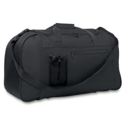 Sac de sport grand  600D PARANA Matières : PET Couleurs : noir personnalisable avec votre logo