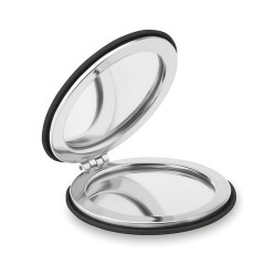 Miroir rond  en PU GLOW ROUND Matières : verre Couleurs : noir