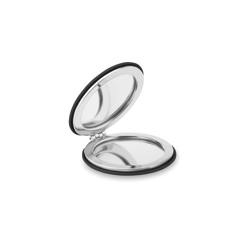 Miroir rond  en PU GLOW ROUND Matières : verre Couleurs : noir