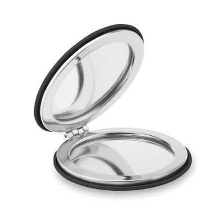 Miroir rond  en PU GLOW ROUND Matières : verre Couleurs : noir