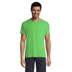 T-shirt Personnalisé 150g REGENT Matières : coton Taille textile : S Couleurs : vert citron marquage laser ultra précis