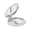 Miroir rond  en PU GLOW ROUND Matières : verre Couleurs : blanc personnalisable avec votre logo