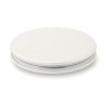 Miroir rond  en PU GLOW ROUND Matières : verre Couleurs : blanc goodies publicitaire événementiel