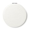Miroir rond  en PU GLOW ROUND Matières : verre Couleurs : blanc marquage laser ultra précis