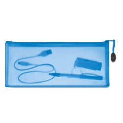 Trousse à crayon  en PVC - GRAN Matières : PVC Couleurs : bleu 2