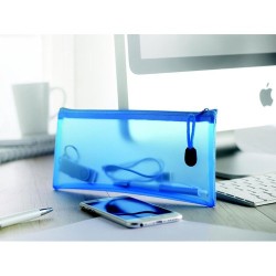 Trousse à crayon  en PVC - GRAN Matières : PVC Couleurs : bleu goodies publicitaire événementiel