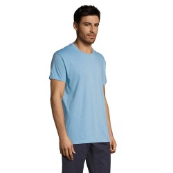 T-shirt Personnalisé 150g REGENT Matières : coton Taille textile : XS Couleurs : bleu ciel goodies publicitaire événementiel