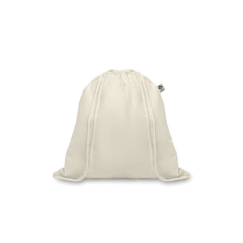 Sac à cordelette  en coton bio - ORGANIC HUNDRED Matières : coton biologique Couleurs : beige