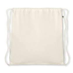 Sac à cordelette  en coton bio - ORGANIC HUNDRED Matières : coton biologique Couleurs : beige 2