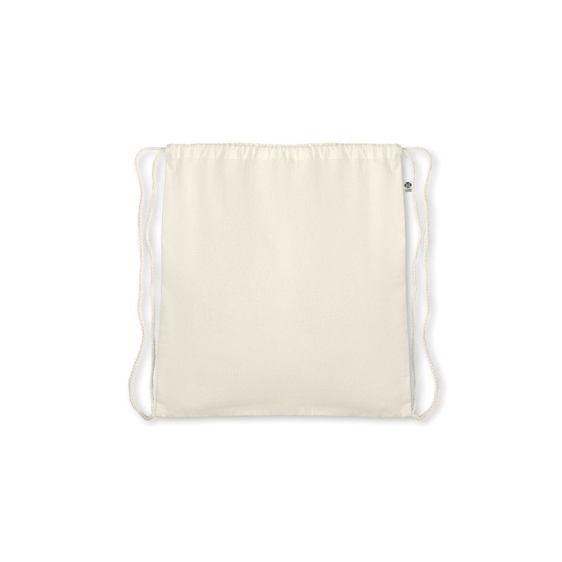 Sac à cordelette  en coton bio - ORGANIC HUNDRED Matières : coton biologique Couleurs : beige personnalisable avec votre logo
