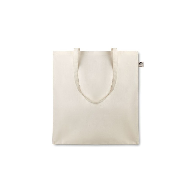 Sac en coton bio  105 gr personnalisable à cordelettes Matières : coton biologique Couleurs : beige