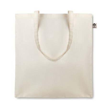 Sac en coton bio  105 gr personnalisable à cordelettes Matières : coton biologique Couleurs : beige