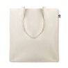 Sac en coton bio  105 gr personnalisable à cordelettes Matières : coton biologique Couleurs : beige