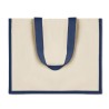 Sac de courses  en toile de jute - CAMPO DE FIORI Matières : jute Couleurs : bleu marquage laser ultra précis