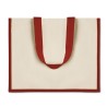 Sac de courses  en toile de jute - CAMPO DE FIORI Matières : jute Couleurs : rouge personnalisation rapide en France
