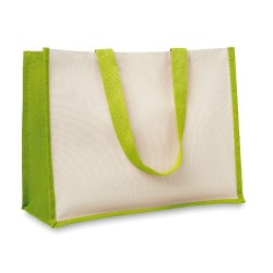 Sac de courses  en toile de jute - CAMPO DE FIORI Matières : jute Couleurs : noir 2