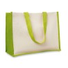 Sac de courses  en toile de jute - CAMPO DE FIORI Matières : jute Couleurs : vert citron personnalisable avec votre logo