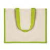 Sac de courses  en toile de jute - CAMPO DE FIORI Matières : jute Couleurs : vert citron objet promotionnel éco-responsable