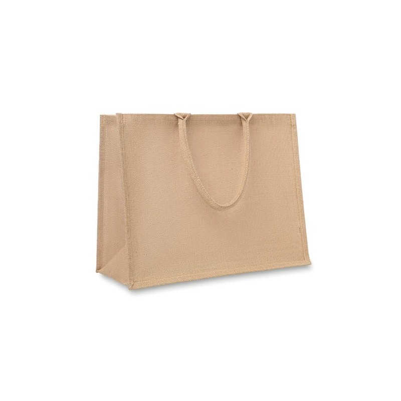Sac shopping en jute personnalisable CAMPO DE FIORI Matières : jute Couleurs : beige
