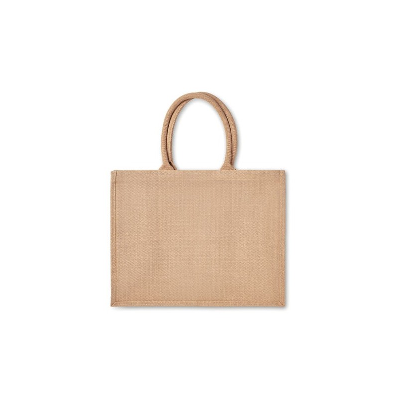 Sac shopping en jute personnalisable CAMPO DE FIORI Matières : jute Couleurs : beige personnalisable avec votre logo