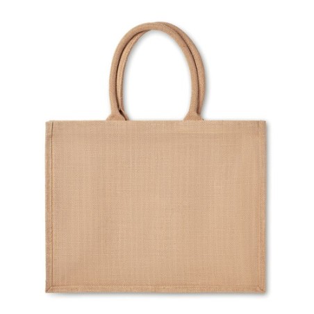 Sac shopping en jute personnalisable CAMPO DE FIORI Matières : jute Couleurs : beige personnalisable avec votre logo