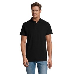 Polo Homme Personnalisé 210g Éco-responsable SPRING II Matières : coton Taille textile : XXL Couleurs : noir accessoire événemen