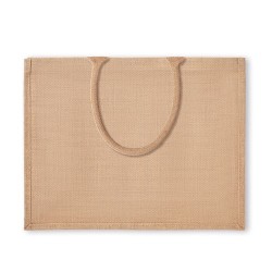 Sac shopping en jute personnalisable CAMPO DE FIORI Matières : jute Couleurs : beige cadeau entreprise pas cher
