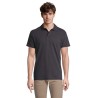 Polo Homme Personnalisé 210g Éco-responsable SPRING II Matières : coton Taille textile : S Couleurs : gris souris objet promotio