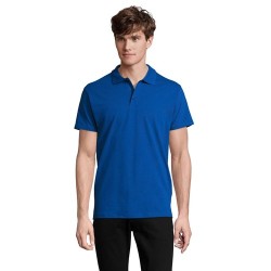 Polo Homme Personnalisé 210g Éco-responsable SPRING II Matières : coton Taille textile : XL Couleurs : bleu royal cadeau client 