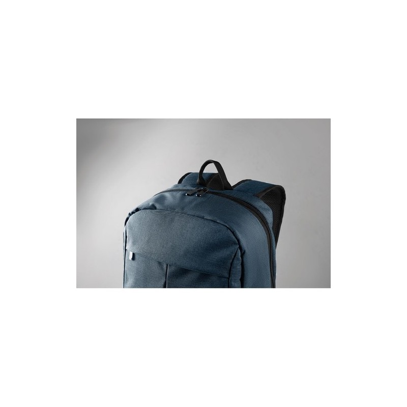 Sac à dos bicolore 360D personnalisé pour ordinateur - Stockholm Bag Matières : PET Couleurs : bleu goodies publicitaire événeme
