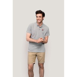 Polo Homme Personnalisé 210g Éco-responsable SPRING II Matières : coton Taille textile : L Couleurs : blanc cadeau affaires élég