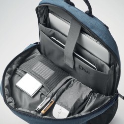 Sac à dos bicolore 360D personnalisé pour ordinateur - Stockholm Bag Matières : PET Couleurs : bleu goodies entreprise design