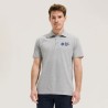Polo Homme Personnalisé 210g Éco-responsable SPRING II Matières : coton Taille textile : 5XL Couleurs : gris chiné marquage lase