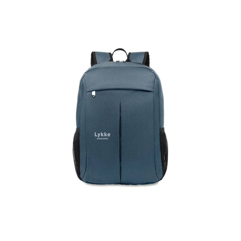 Sac à dos bicolore 360D personnalisé pour ordinateur - Stockholm Bag Matières : PET Couleurs : bleu impression logo haute qualit