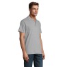 Polo Homme Personnalisé 210g Éco-responsable SPRING II Matières : coton Taille textile : 3XL Couleurs : gris chiné accessoire év