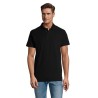 Polo Homme Personnalisé 210g Éco-responsable SPRING II Matières : coton Taille textile : 5XL Couleurs : noir cadeau affaires élé