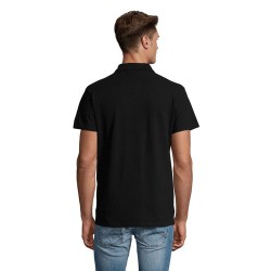 Polo Homme Personnalisé 210g Éco-responsable SPRING II Matières : coton Taille textile : 5XL Couleurs : noir cadeau collaborateu