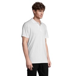 Polo Homme Personnalisé 210g Éco-responsable SPRING II Matières : coton Taille textile : 3XL Couleurs : blanc cadeau collaborate