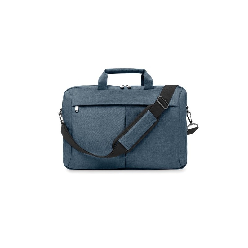 Sacoche Trolley Adaptable Éco-responsable pour Ordinateur STOCKHOLM Matières : PET Couleurs : bleu goodies publicitaire événemen