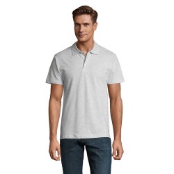 Polo Homme Personnalisé 210g Éco-responsable SPRING II Matières : coton Taille textile : M Couleurs : blanc chiné goodies public