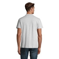 Polo Homme Personnalisé 210g Éco-responsable SPRING II Matières : coton Taille textile : S Couleurs : blanc chiné cadeau entrepr